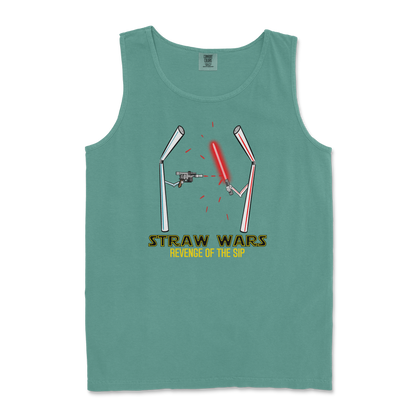 Comfort Colors Tank Top Straw Wars in LightGreen