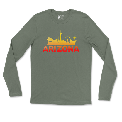 Gildan SoftStyle Long Sleeve in Military Green