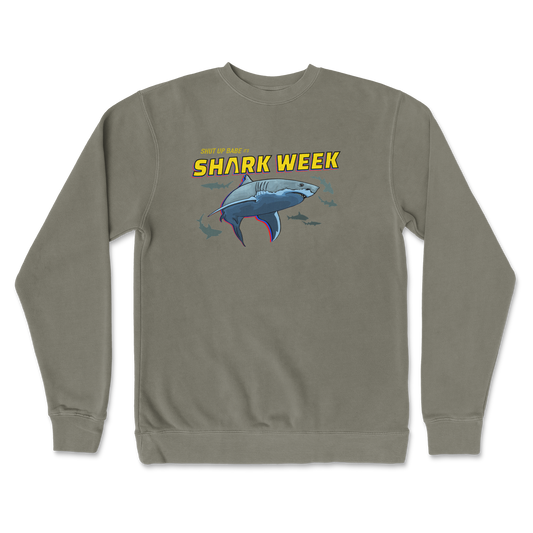 Independent Clothing Co. Crew Neck Shark Week in Army