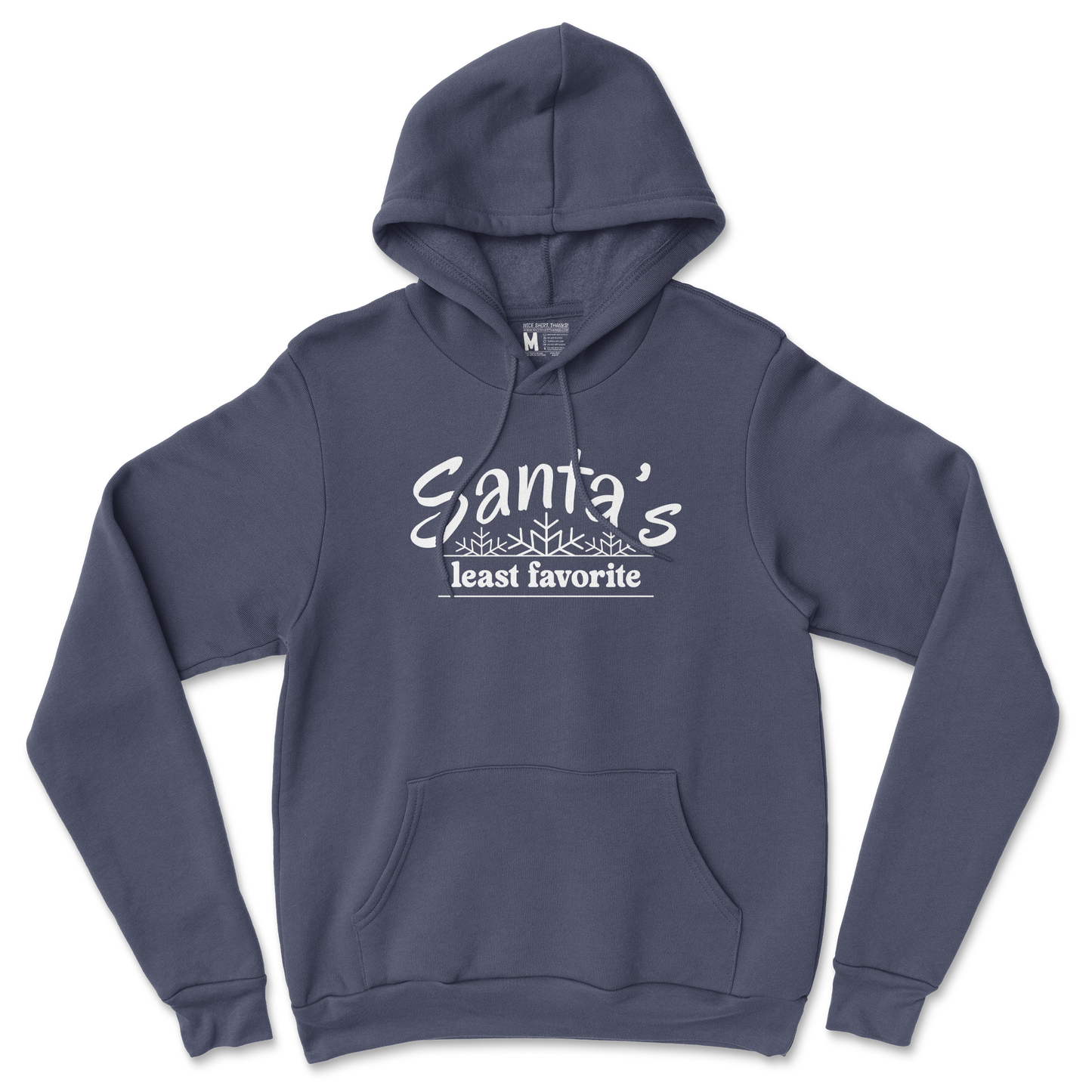 Gildan SoftStyle Hoodie Santa's Least Favorite  in Navy