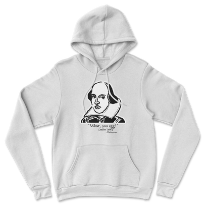 The Nice Shirt Hoodie Shakespeare Quote  in White