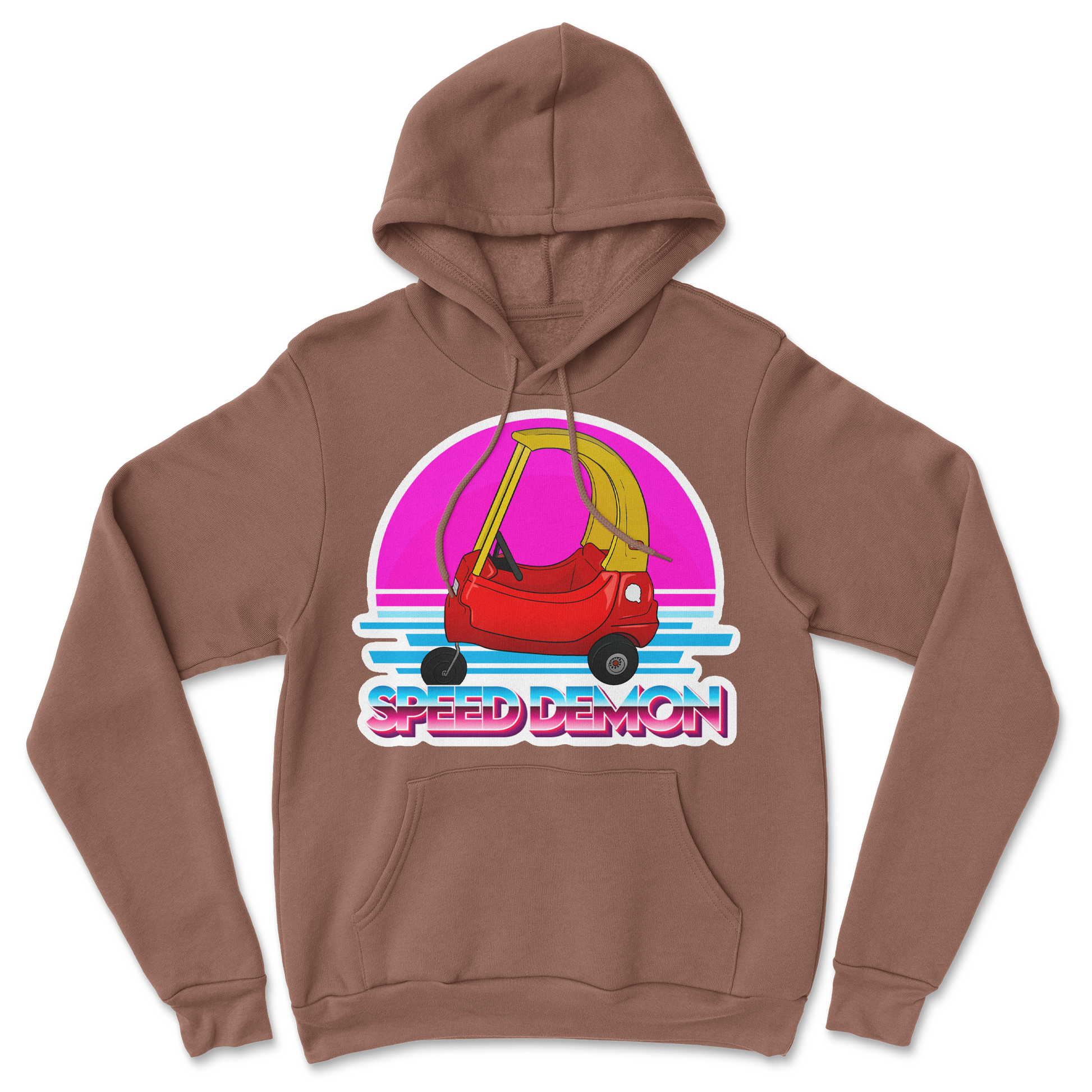 The Nice Shirt Hoodie Speed Demon  in Cocoa