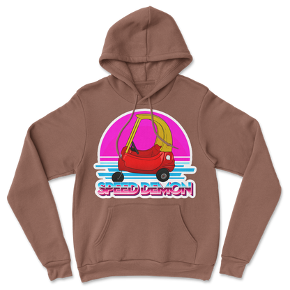 The Nice Shirt Hoodie Speed Demon  in Cocoa