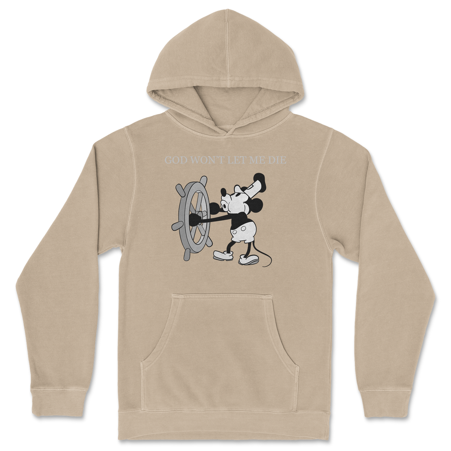 Independent Clothing Co. Hoodie God Wont Let Me Die in Sandstone