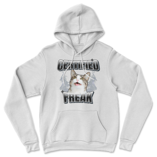 The Nice Shirt Hoodie Freaky  in White