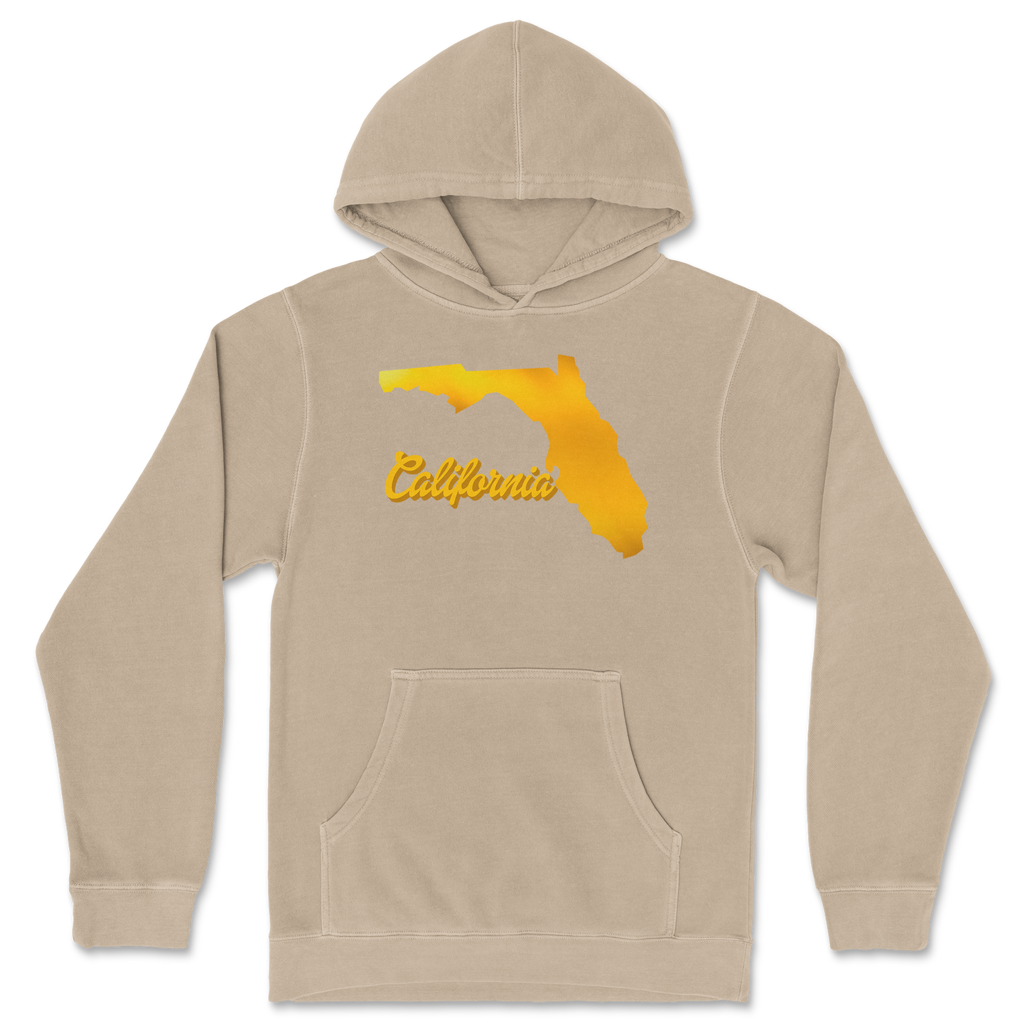 Independent Clothing Co. Hoodie California in Sandstone