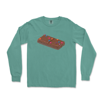 Comfort Colors Long Sleeve Mmmmm Yummmm in LightGreen