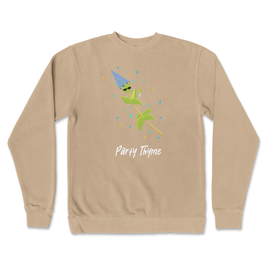 Independent Clothing Co. Crew Neck Party Thyme in Sandstone