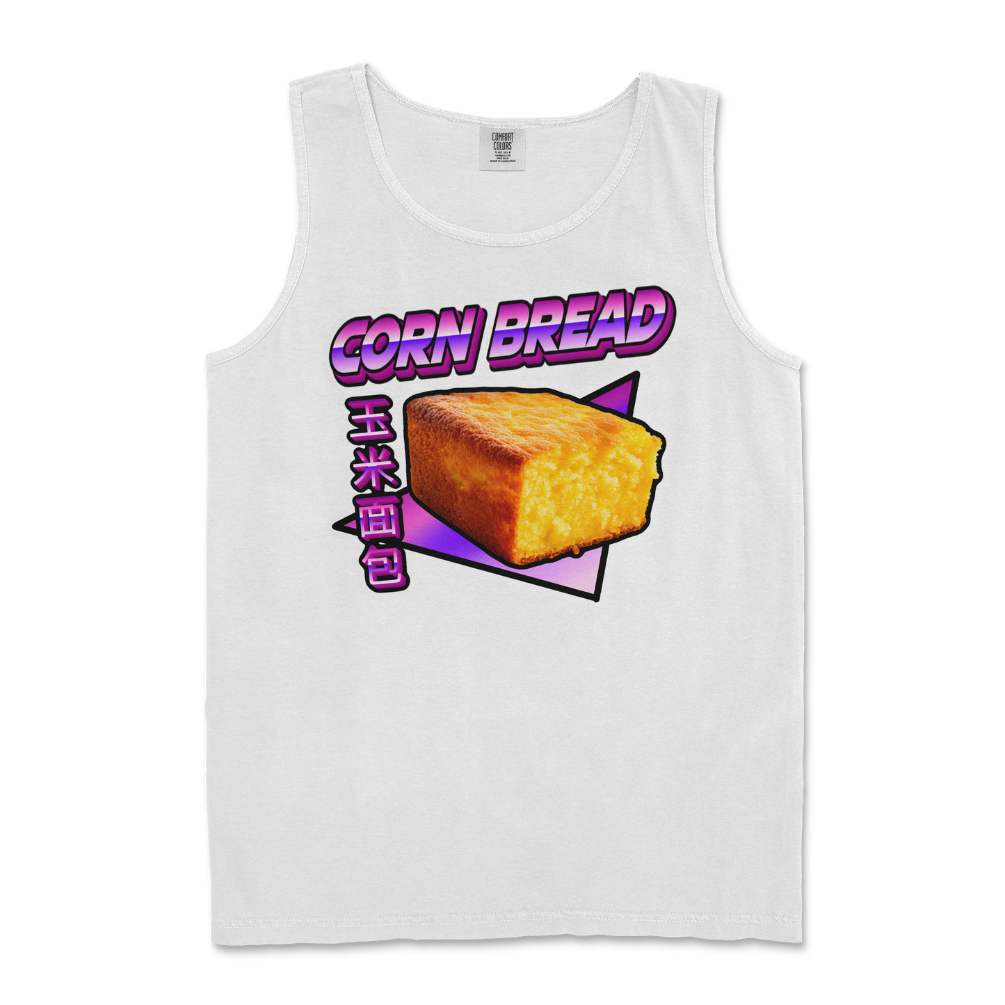 Comfort Colors Tank Top Corn Bread  in White