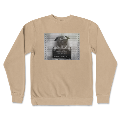 Independent Clothing Co. Crew Neck Naughty Pug in Sandstone