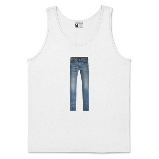 Gildan SoftStyle Tank Top Pants in White