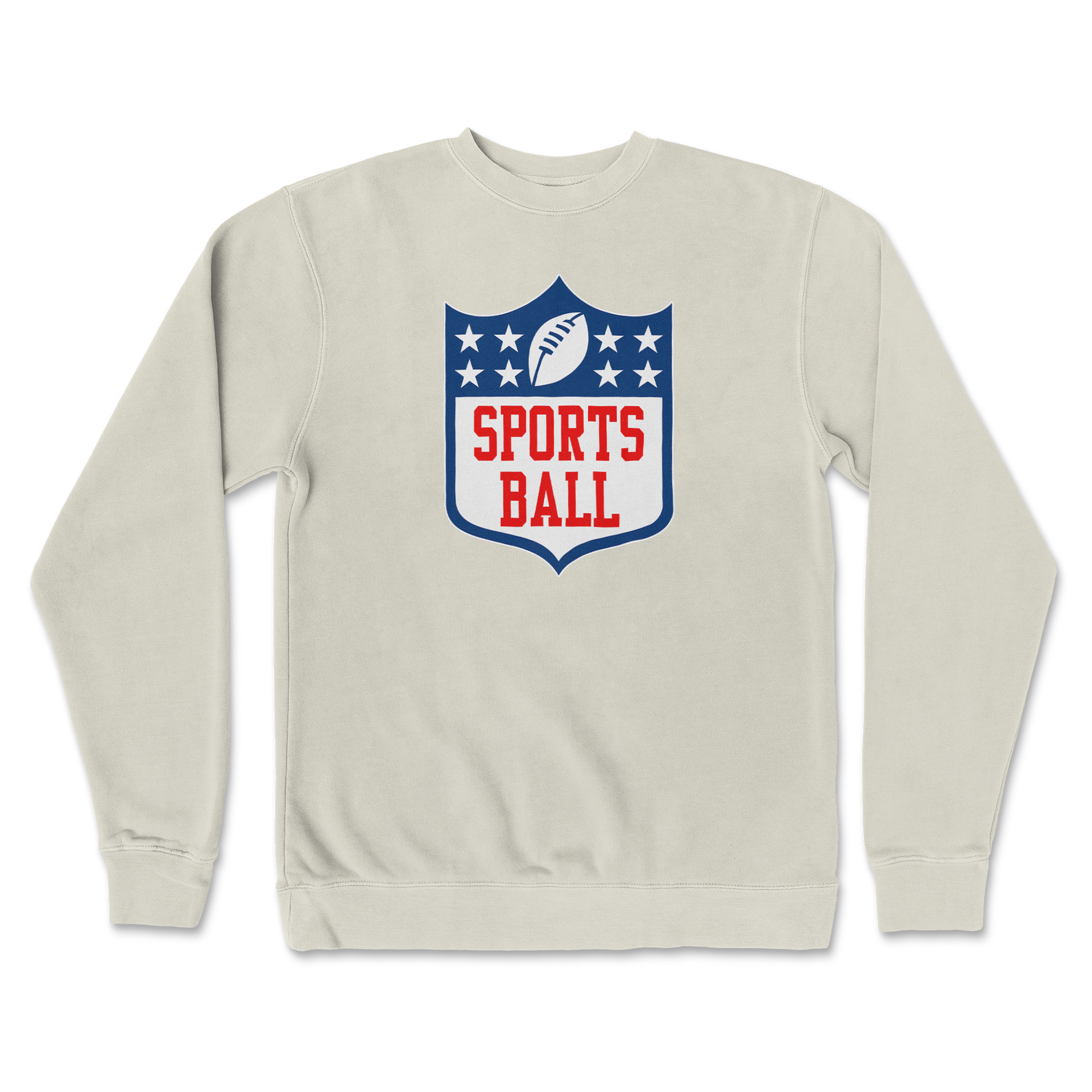 Independent Clothing Co. Crew Neck Sports Ball in Bone