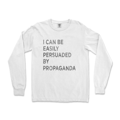 Comfort Colors Long Sleeve Propaganda in White