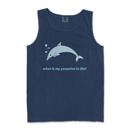 Comfort Colors Tank Top Porpoise in TrueNavy