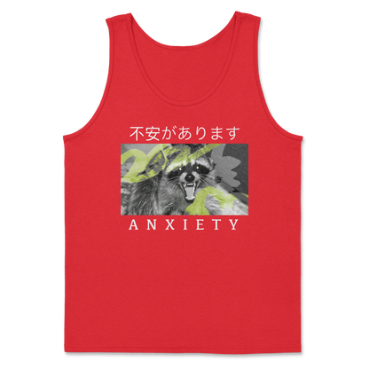 Heavy Blend Tank Top Anxiety in Red