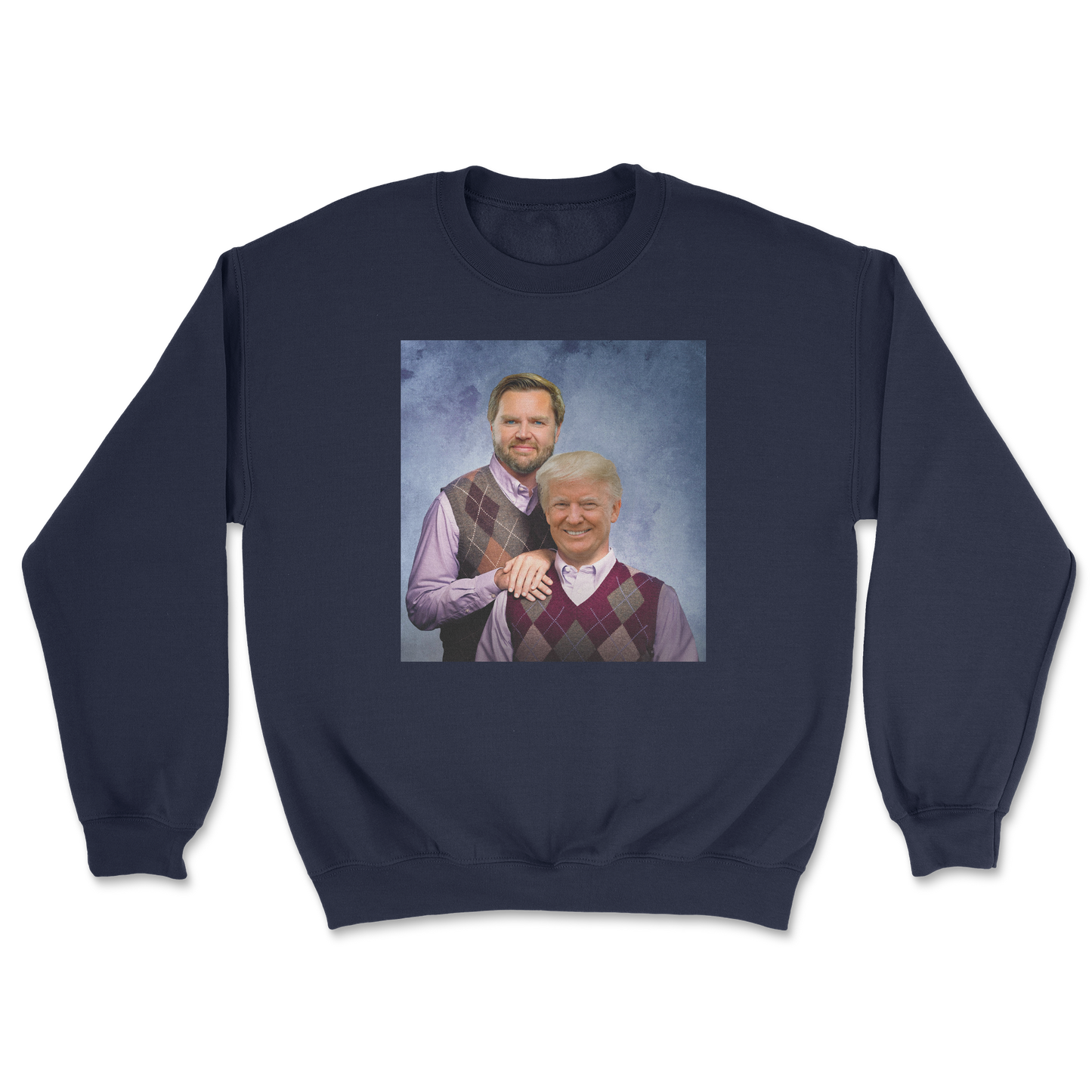 The Nice Shirt Crew Neck Step Brothers  in Navy