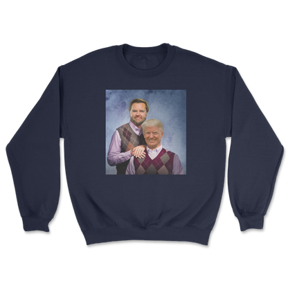 The Nice Shirt Crew Neck Step Brothers  in Navy