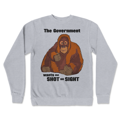 Independent Clothing Co. Crew Neck The Government Hates Me  in Grey-Heather