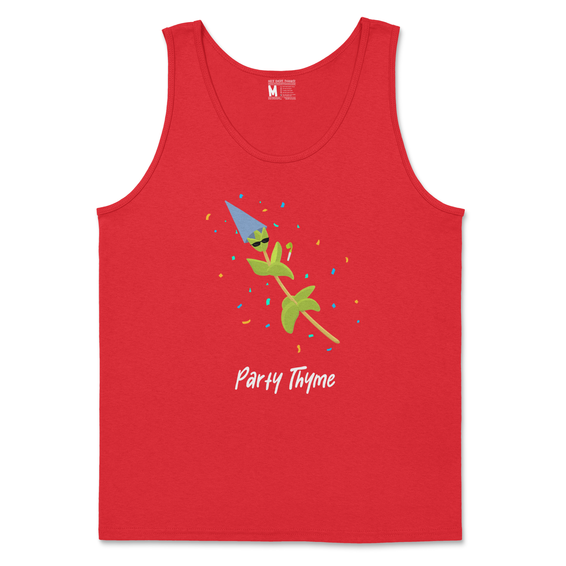 Gildan SoftStyle Tank Top Party Thyme in Red