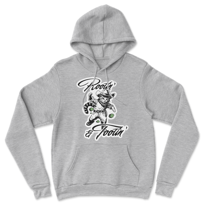 The Nice Shirt Hoodie Rootin Tootin  in Grey-Heather