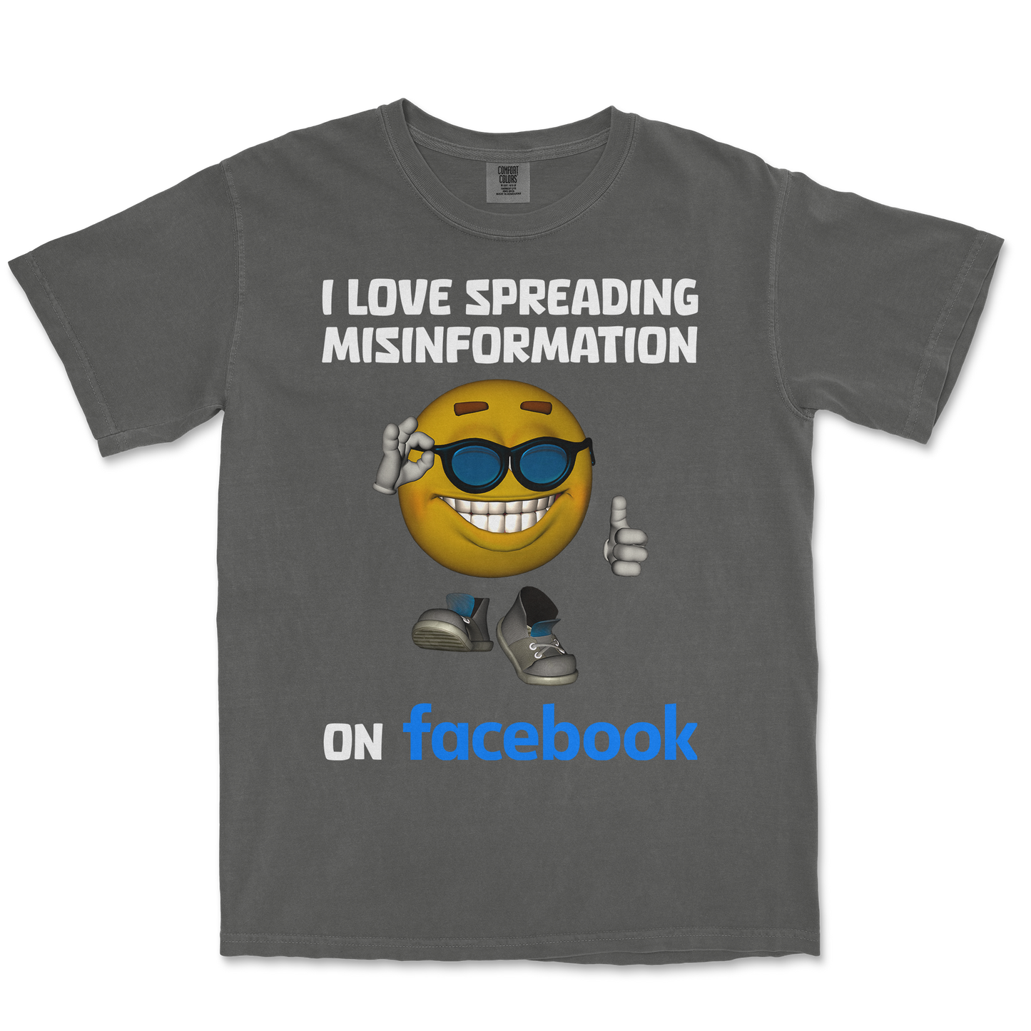 Comfort Colors T-Shirt Spreadin Misinformation in Pepper