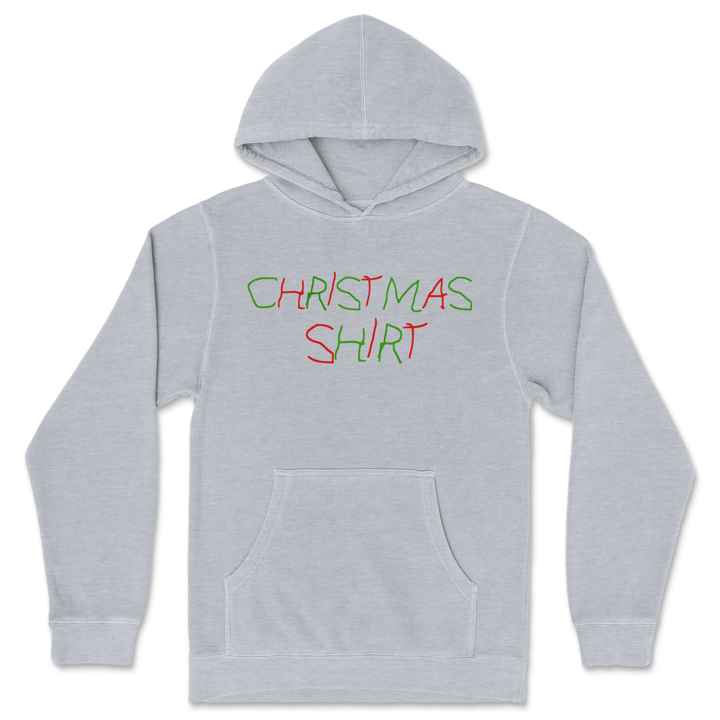 Independent Clothing Co. Hoodie Christmas Shirt in Grey-Heather