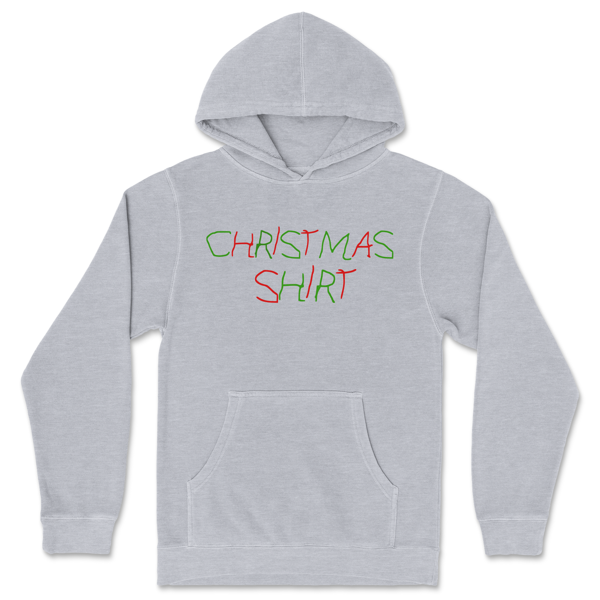 Independent Clothing Co. Hoodie Christmas Shirt in Grey-Heather