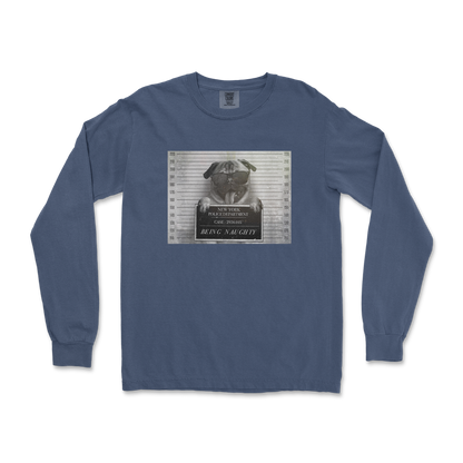 Comfort Colors Long Sleeve Naughty Pug in Midnight