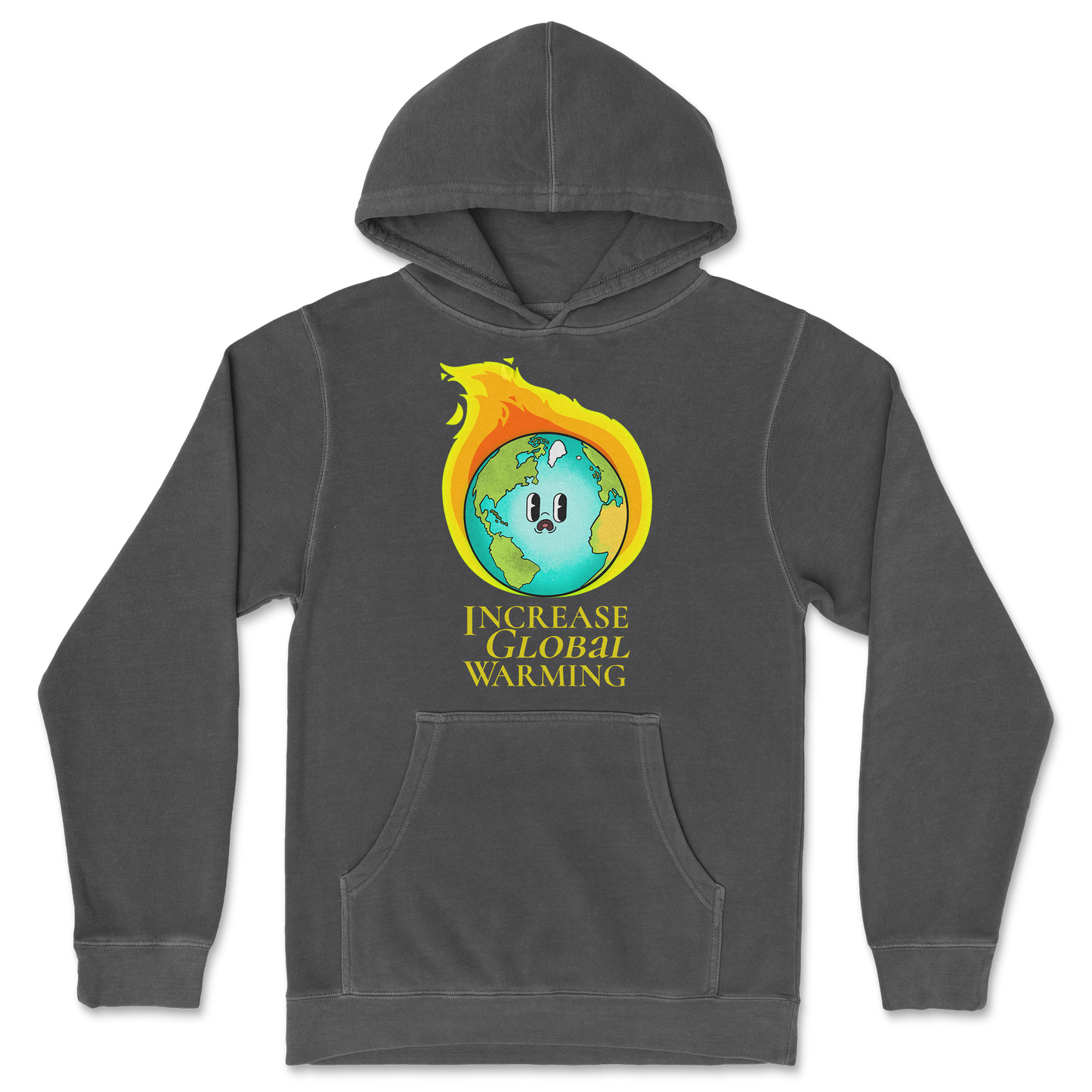 Independent Clothing Co. Hoodie Increase Global Warming in Black