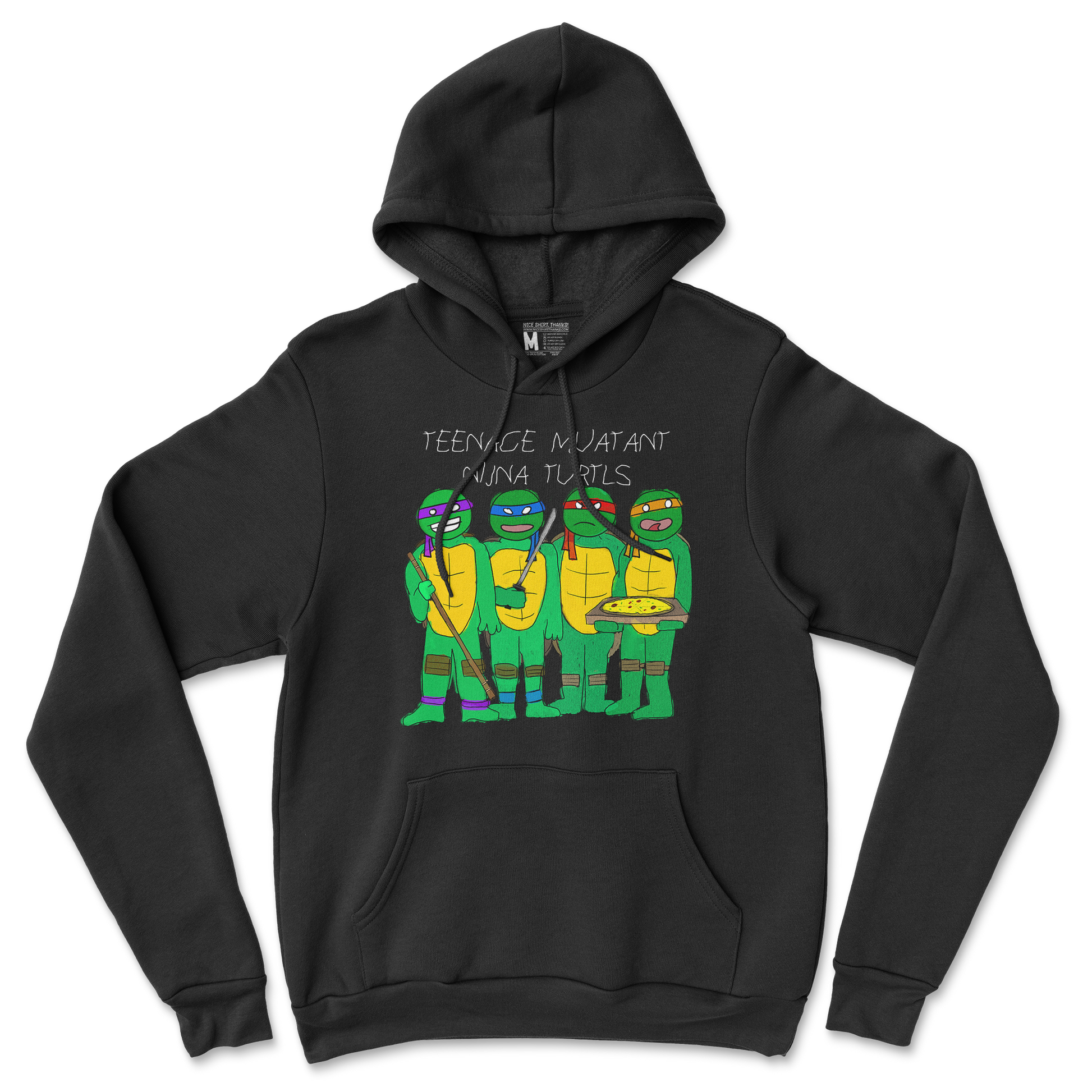 Gildan SoftStyle Hoodie Ninja Turtles in Back