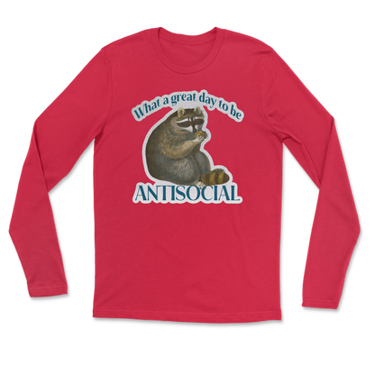 Heavy Blend Long Sleeve Antisocial in Red