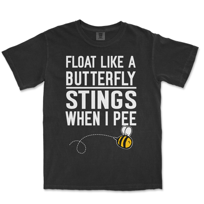 Comfort Colors T-Shirt Stings When I Pee in Black