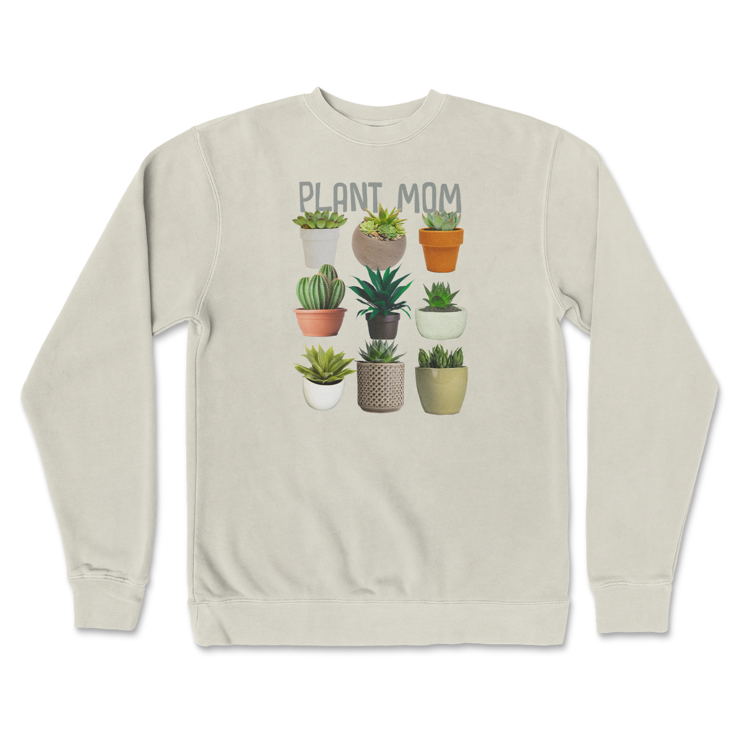 Independent Clothing Co. Crew Neck Plant Mom in Bone