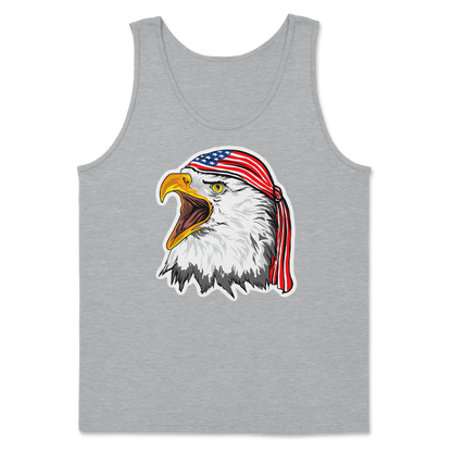 Heavy Blend Tank Top Freedom Eagle in Sports Grey