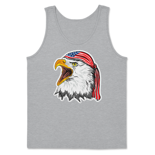 Heavy Blend Tank Top Freedom Eagle in Sports Grey