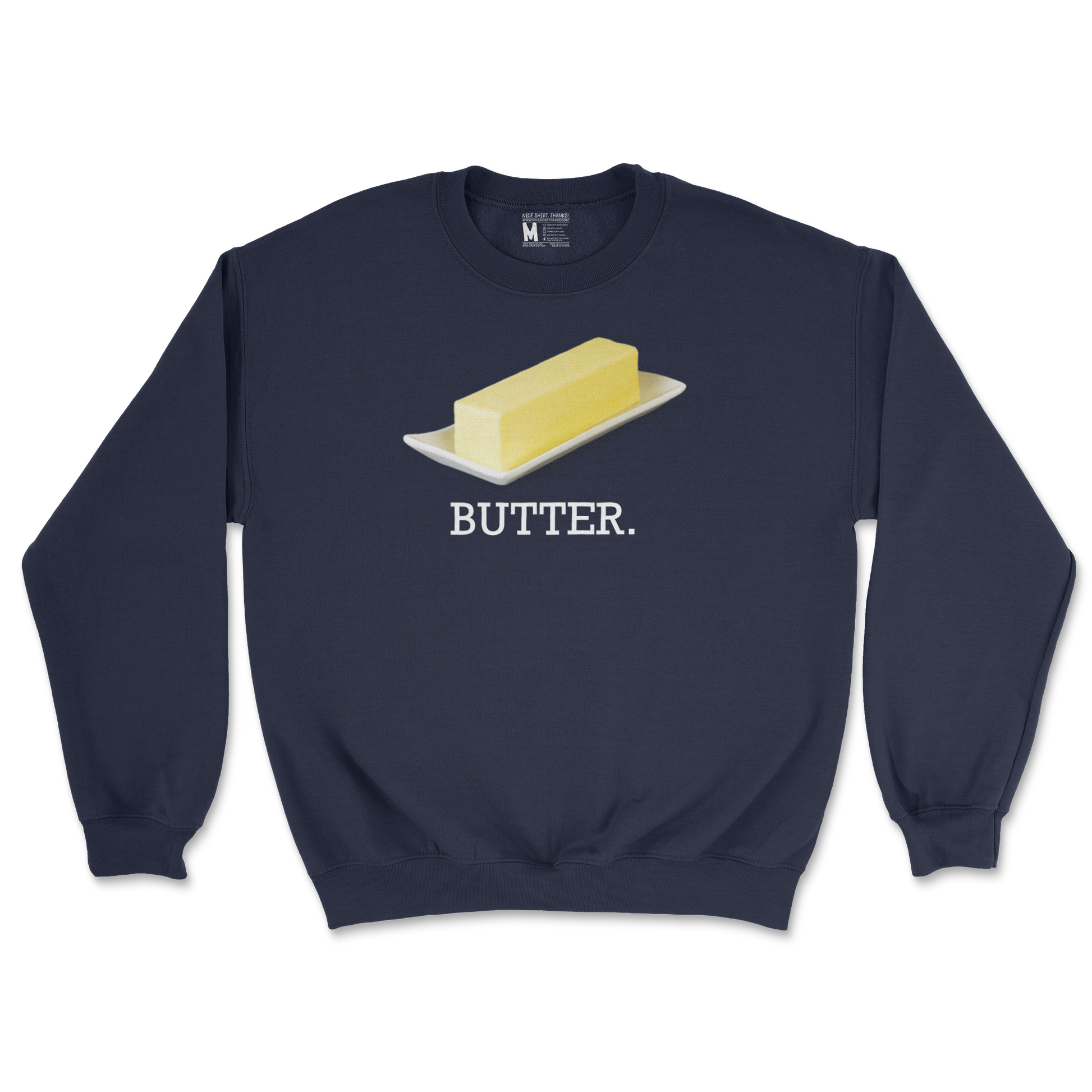 Gildan SoftStyle Crew Neck Butter in Navy