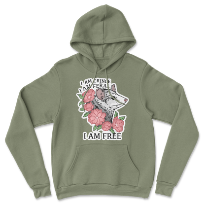 The Nice Shirt Hoodie I Am Cringe  in Military-Green