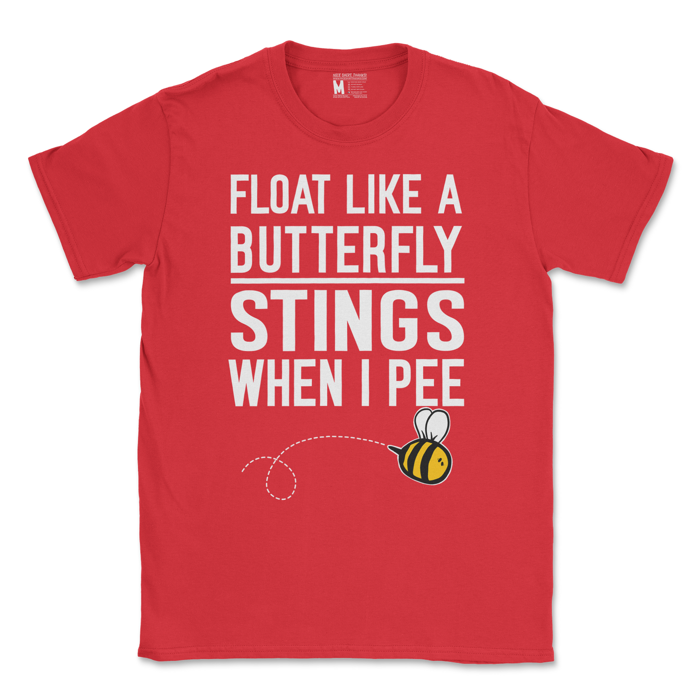 Gildan SoftStyle T-Shirt Stings When I Pee in Red