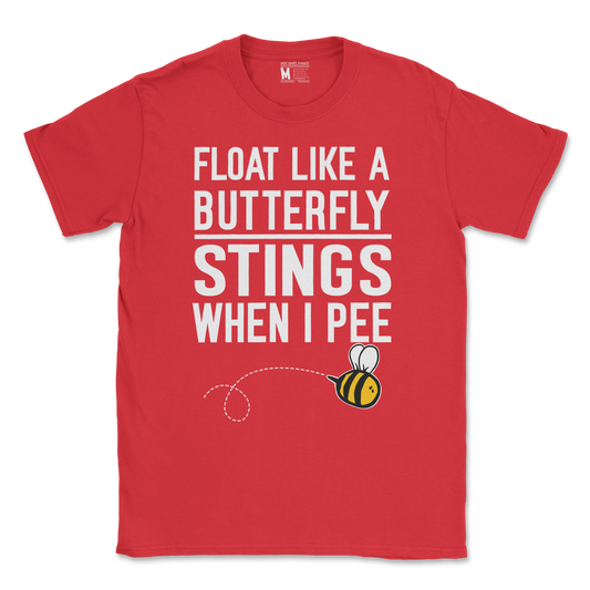 Gildan SoftStyle T-Shirt Stings When I Pee in Red