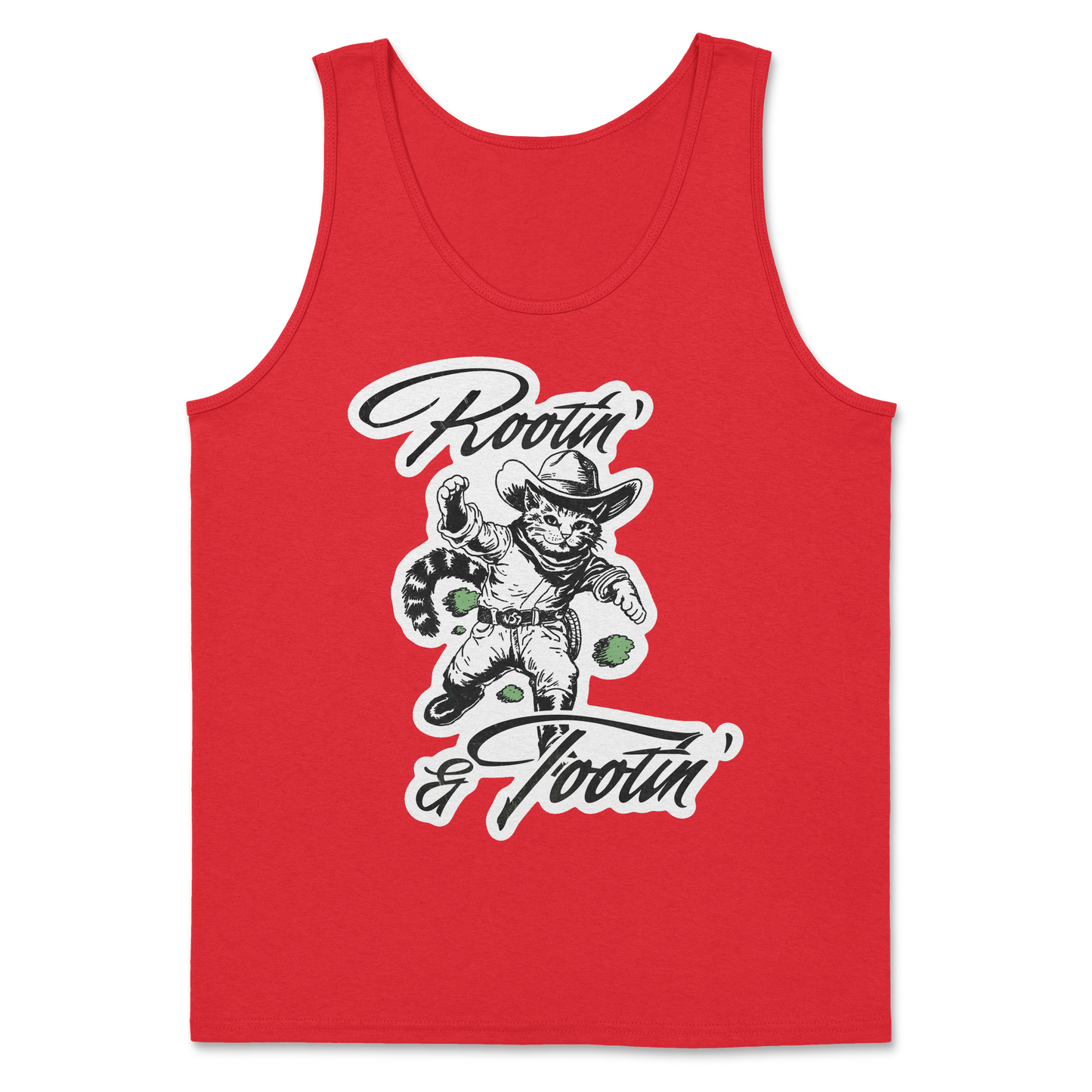 The Nice Shirt Tank Top Rootin Tootin  in Red