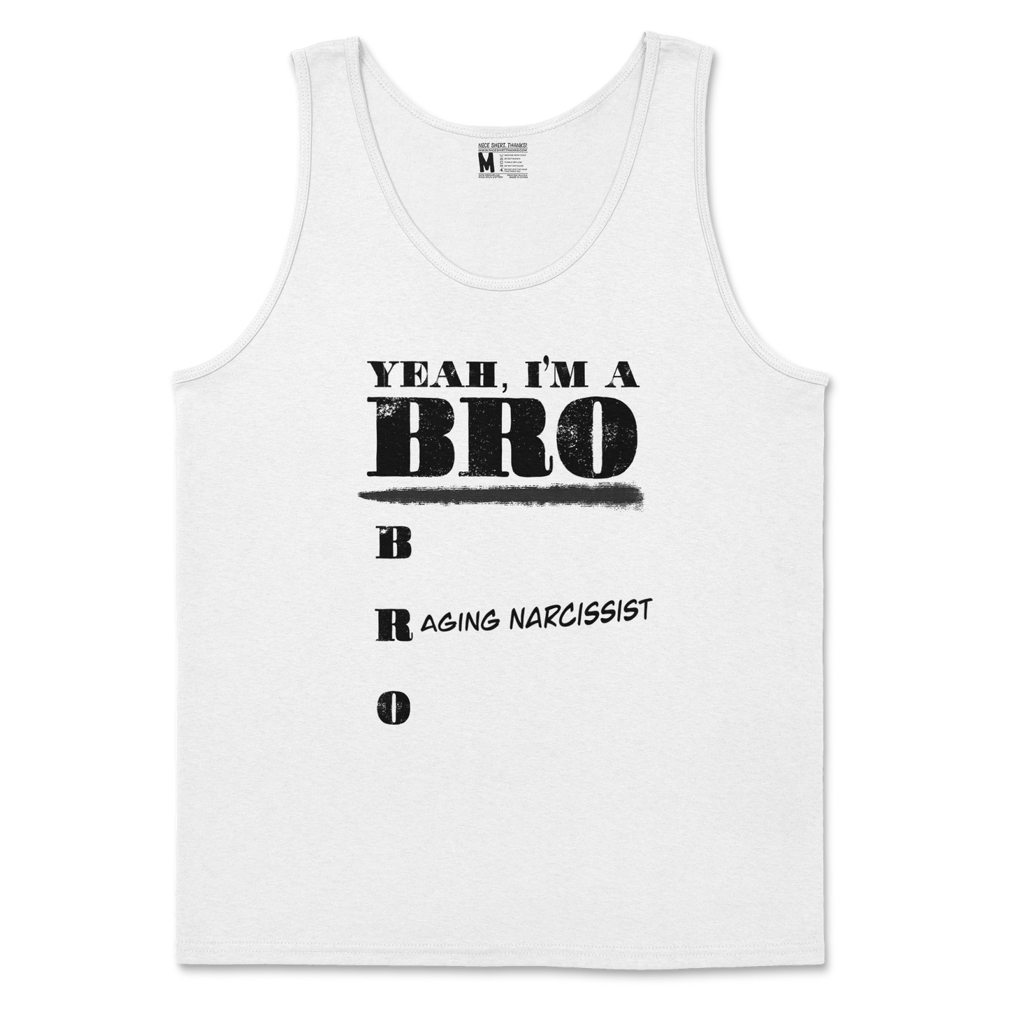 Gildan SoftStyle Tank Top Im Your Bro in White