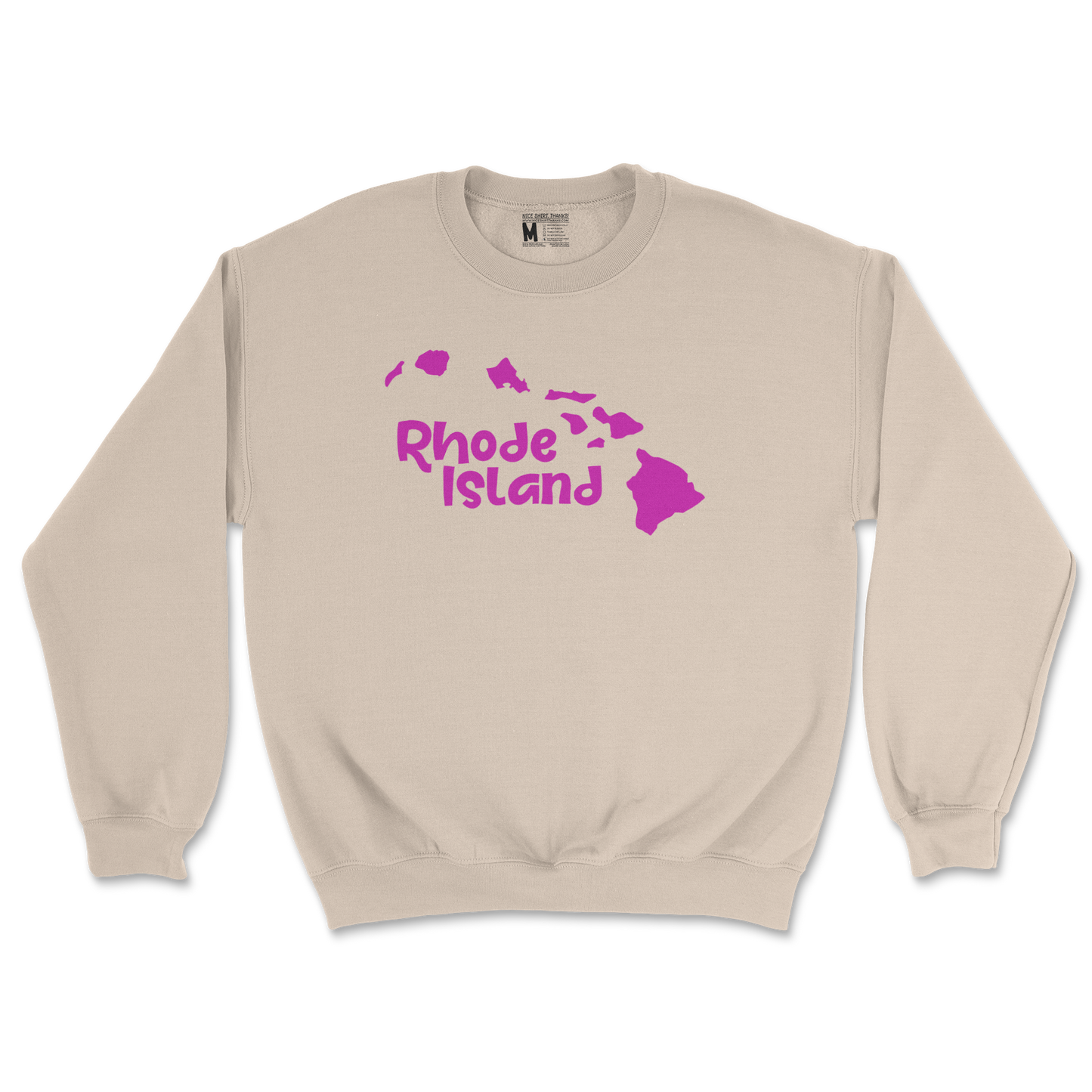 Gildan SoftStyle Crew Neck Rhode Island in Sand