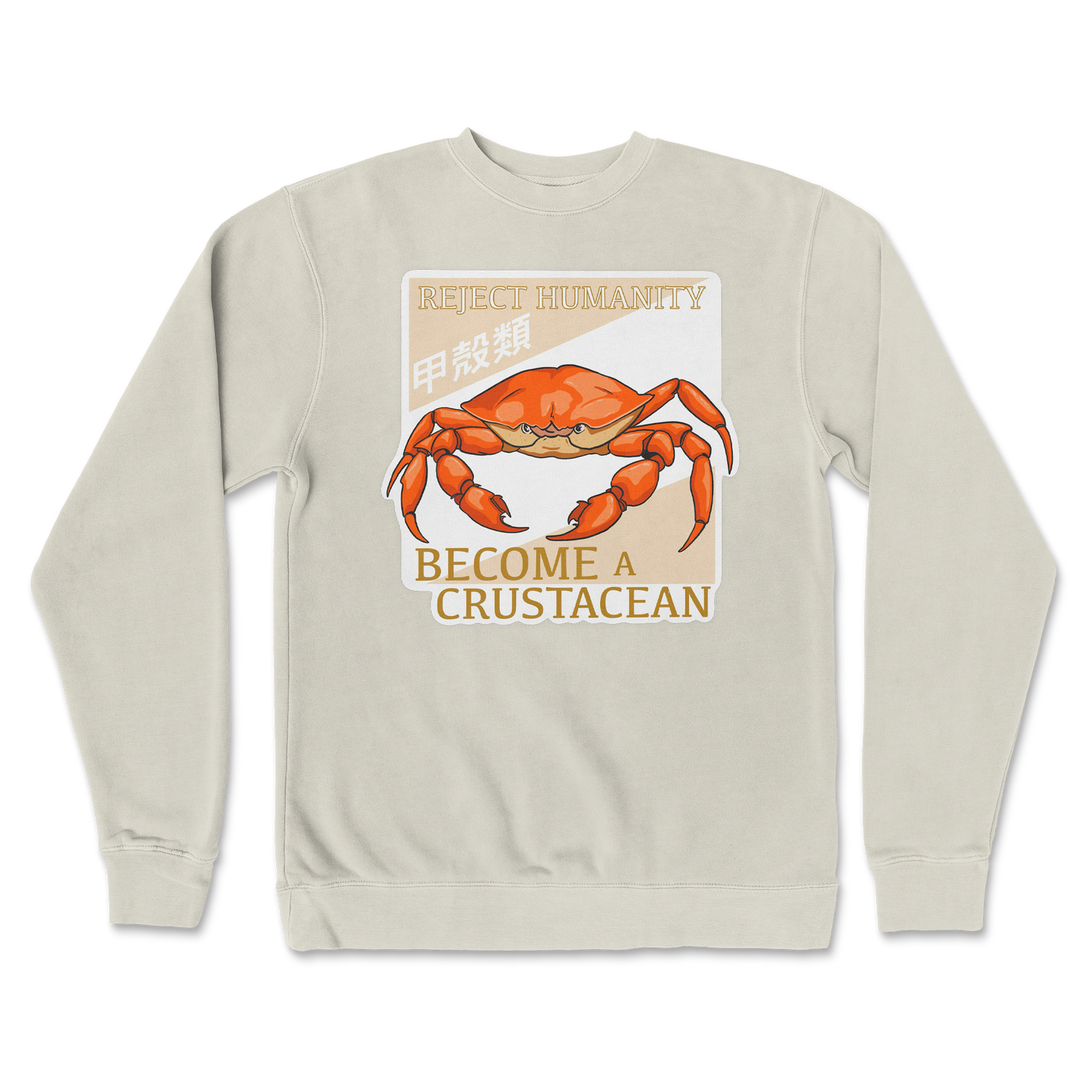 Independent Clothing Co. Crew Neck Embrace the Crab in Bone