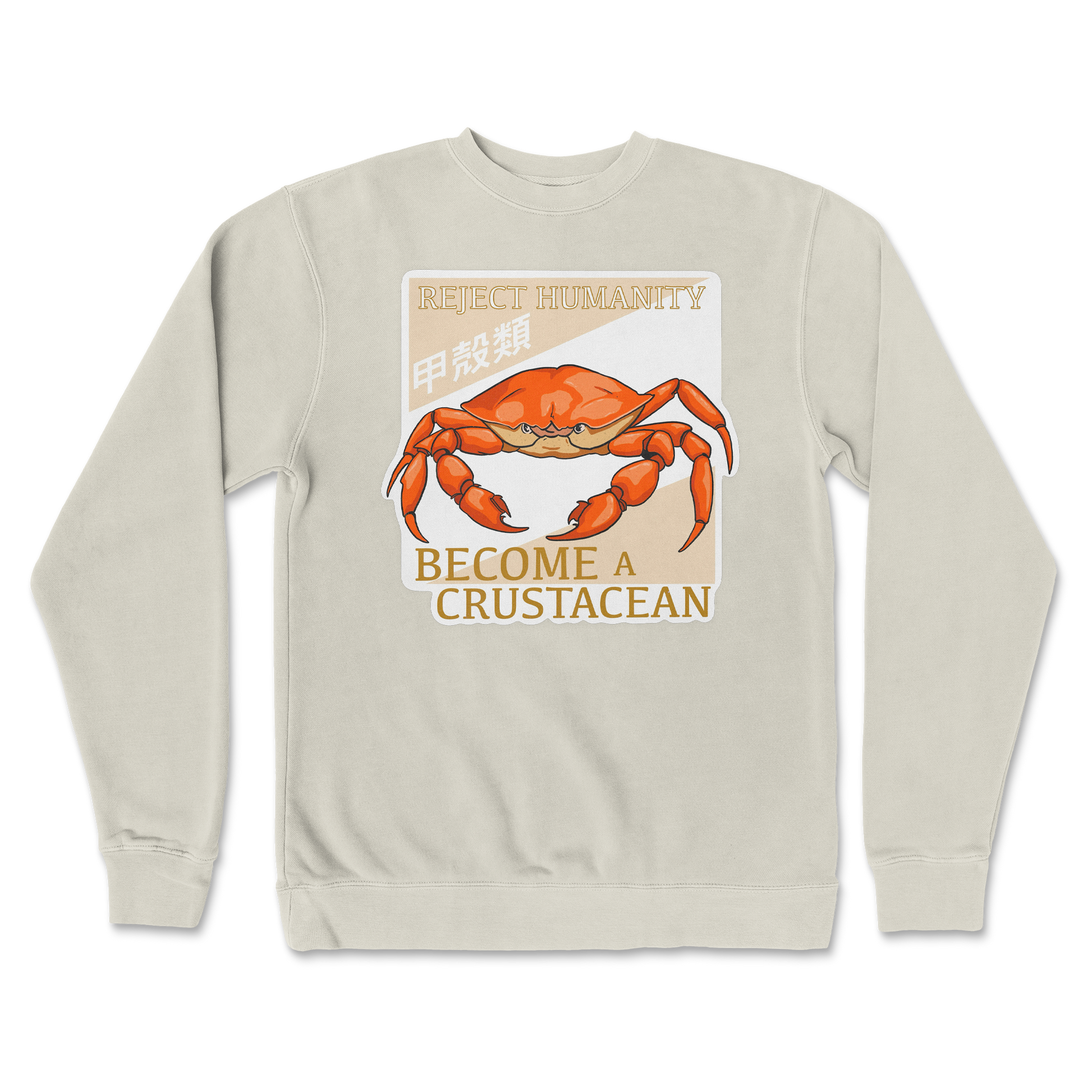 Independent Clothing Co. Crew Neck Embrace the Crab in Bone
