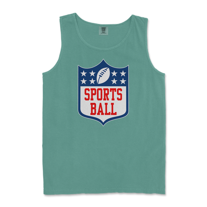 Comfort Colors Tank Top Sports Ball in LightGreen