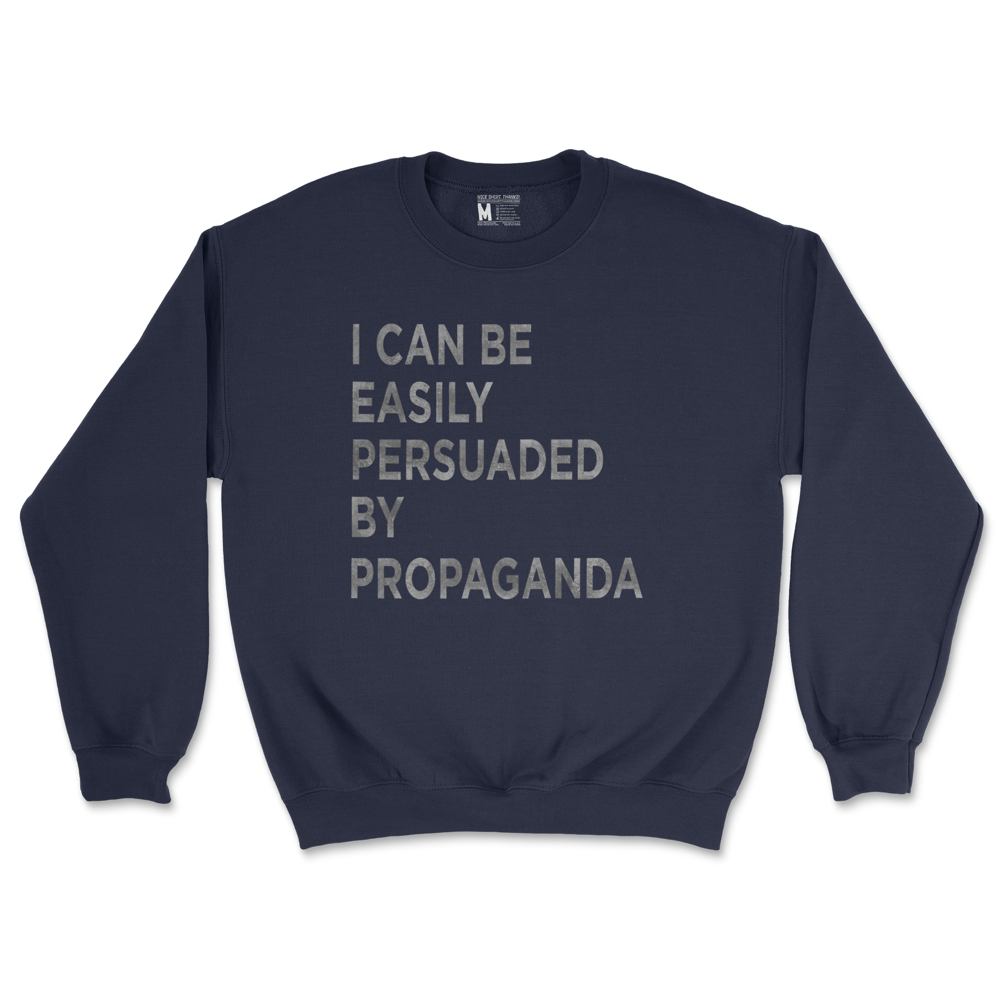 Gildan SoftStyle Crew Neck Propaganda in Navy