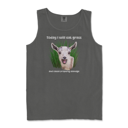 Comfort Colors Tank Top Crazy Goat  in Pepper