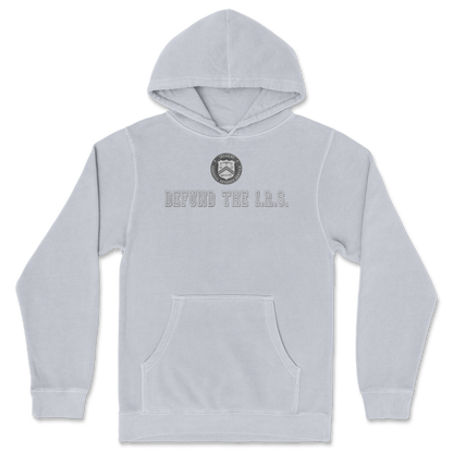 Independent Clothing Co. Hoodie Defund The I.R.S. in GreyHeather