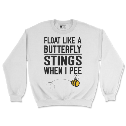 Gildan SoftStyle Crew Neck Stings When I Pee in White