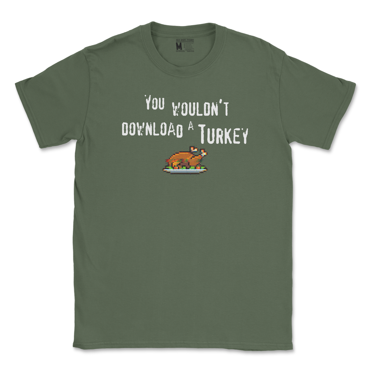 Gildan SoftStyle T-Shirt Downloadable Turkey  in Military-Green